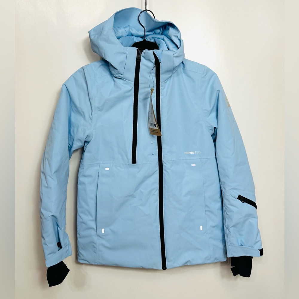 NWT Reima Tec winter Ski Kids jacket Perille waterproof Color Frozen Blue Sz 12Y